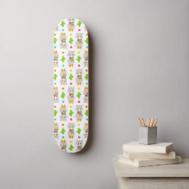 Skateboard Patrón De Llamas, Llamas Cutas, Alpacas, Cactus