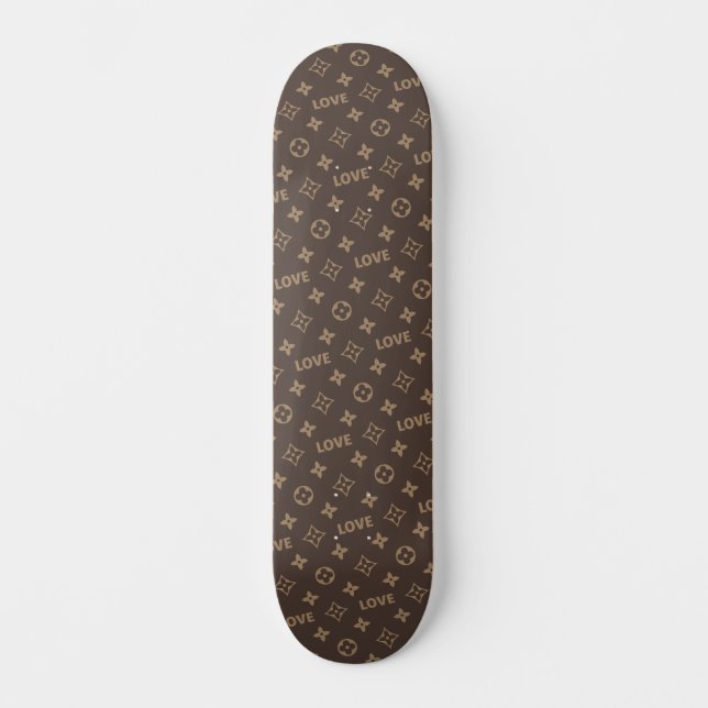 Skateboard Patrón de Louis Vuitton Amor (Anverso)