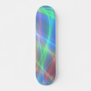 Skateboard Patrón de luces de neón