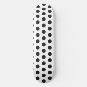 Skateboard Patrón de lunares en blanco y negro – Clásico Mini