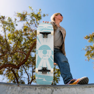 Skateboard Patrón de Mandala Geométrico