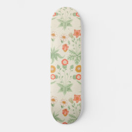Skateboard Patrón de margarita (por William Morris)