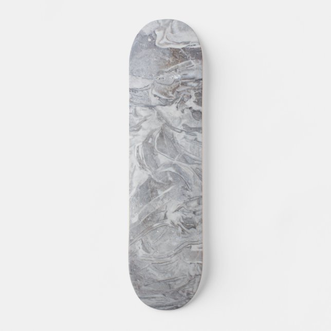Skateboard Patrón de mármol (Anverso)