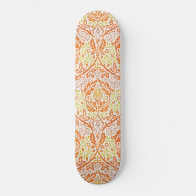 Skateboard Patrón de masa dorada (por William Morris) (Anverso)