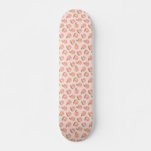 Skateboard Patrón de melocotón de verano dulce