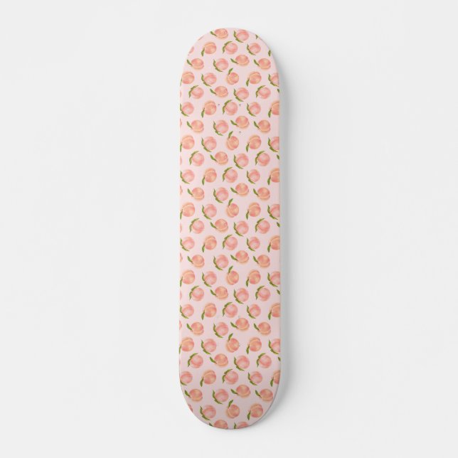 Skateboard Patrón de melocotón de verano dulce (Anverso )