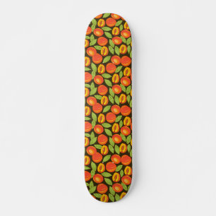 Skateboard Patrón de melocotón de verano dulce