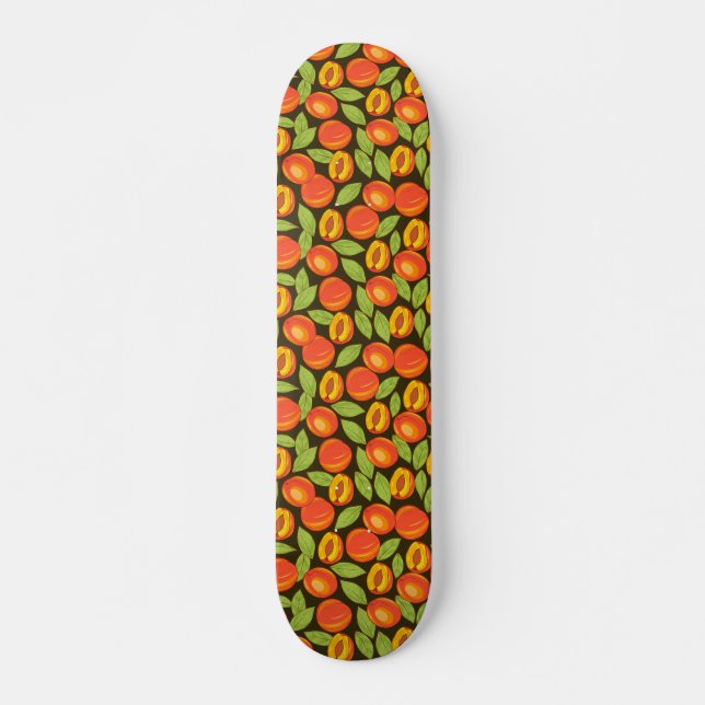 Skateboard Patrón de melocotón de verano dulce (Anverso )
