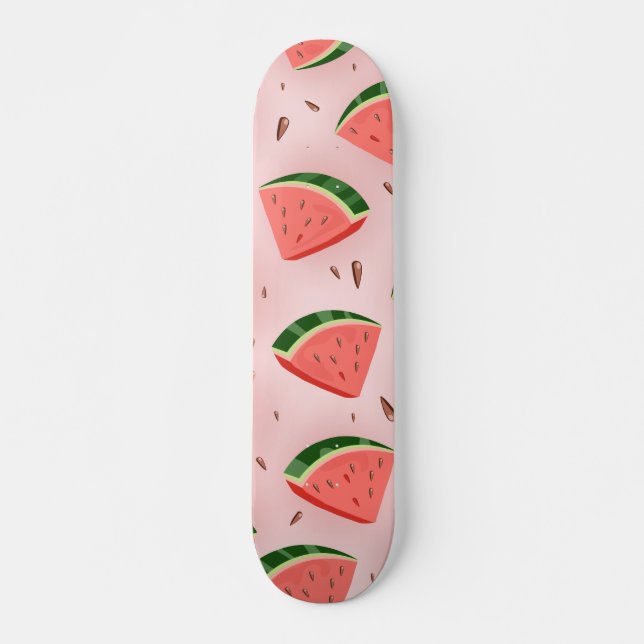 Skateboard Patrón de Melón de Agua (Anverso )