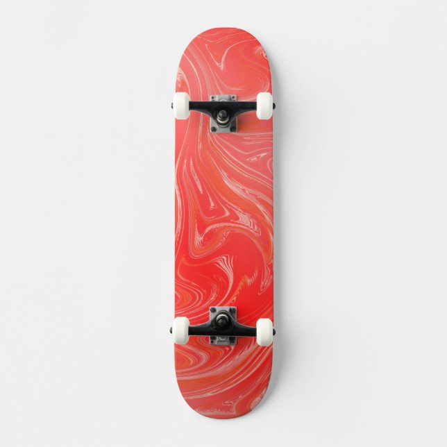 Skateboard patrón de moda dorado moderno (Anverso)