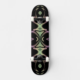 Skateboard patrón de moda dorado moderno