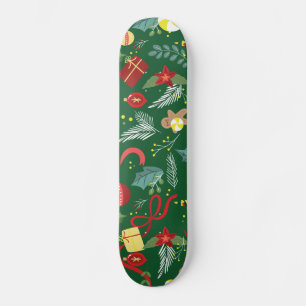 Skateboard Patrón de Navidad 5