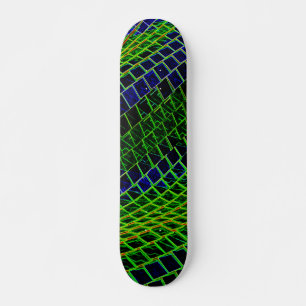 Skateboard Patrón de neón