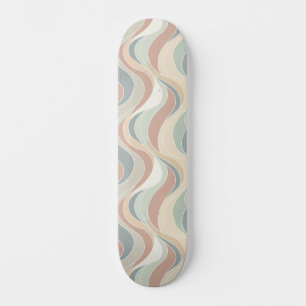 Skateboard Patrón de onda abstracta