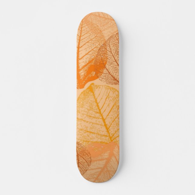 Skateboard Patrón de otoño (Anverso )