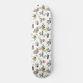 Skateboard Patrón de Panda