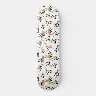 Skateboard Patrón de Panda