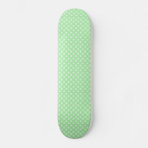 Skateboard Patrón de patchwork verde