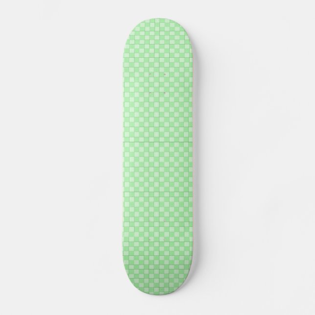 Skateboard Patrón de patchwork verde (Anverso)