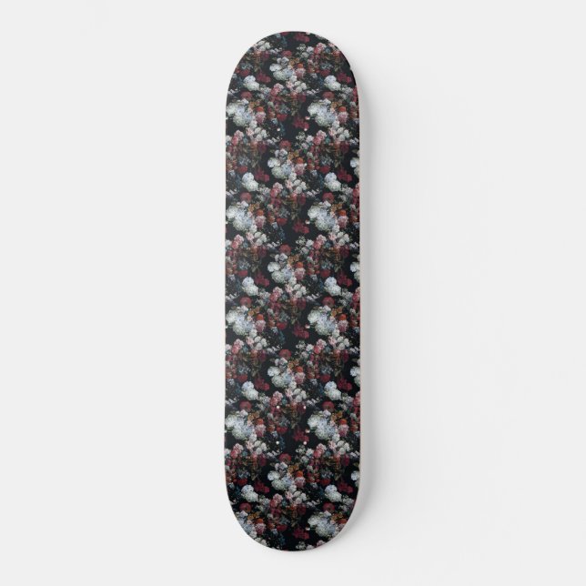 SKATEBOARD PATRÓN DE PATRÓN FLORAL DE BOUQUET PINTADO (Anverso)