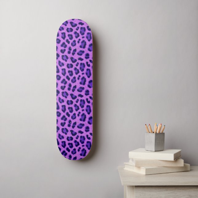 Skateboard Patrón de piel de impresión de animales de leopard (Arte de la pared)