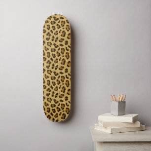 Skateboard Patrón de piel de impresión de animales leopardos