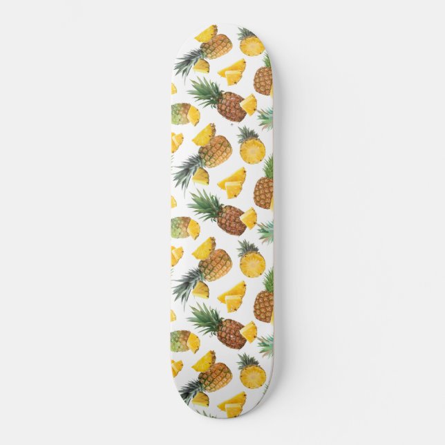 Skateboard Patrón de piña (Anverso)