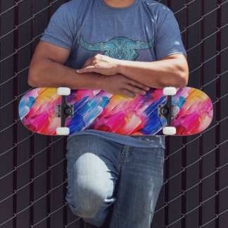 Skateboard patrón de pinceladas 2
