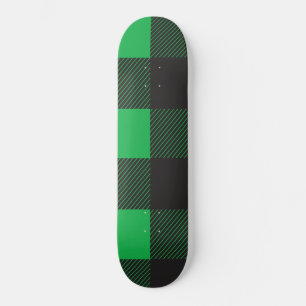 Skateboard Patrón de platillos verdes