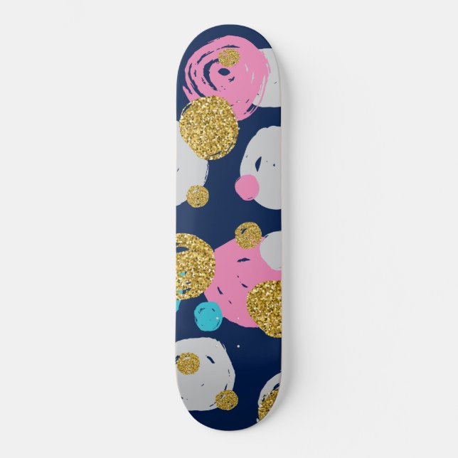 Skateboard Patrón de puntos 11 (Anverso)