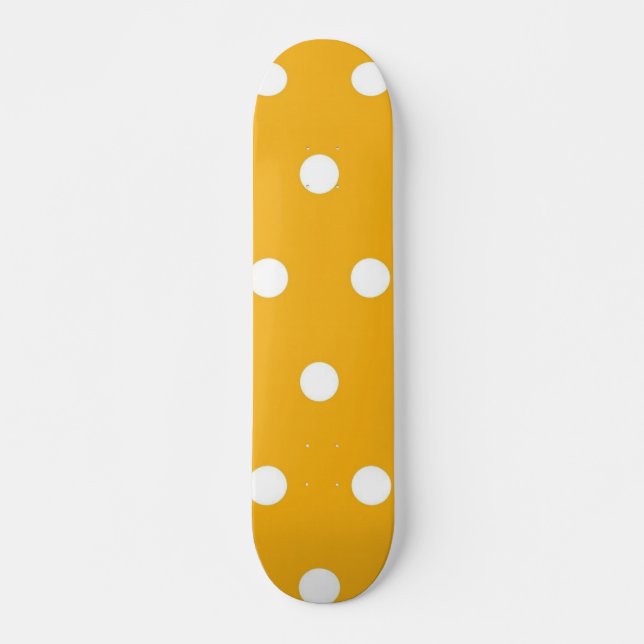Skateboard Patrón de puntos polacos (Anverso )