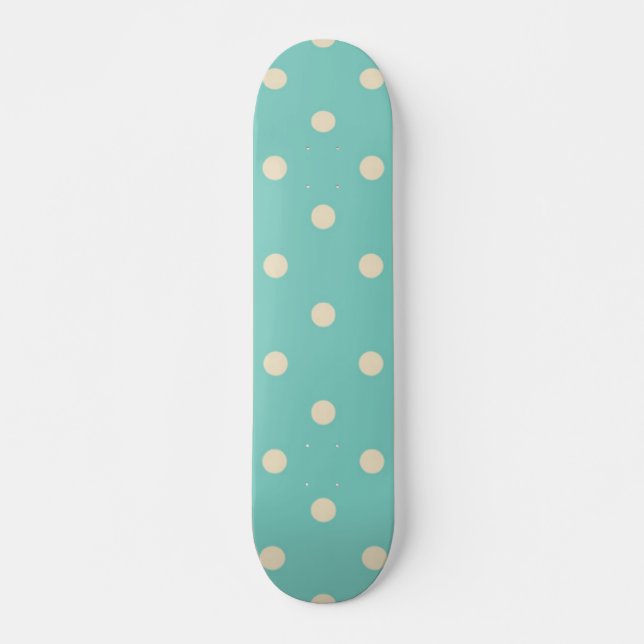 Skateboard Patrón de puntos polacos (Anverso )