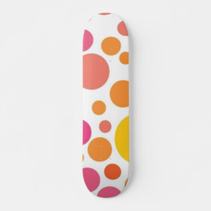 Skateboard Patrón de puntos polacos
