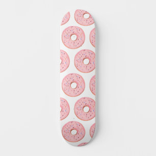 Skateboard Patrón de puntos rosados