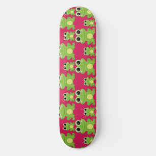 Skateboard Patrón de ranas cortas
