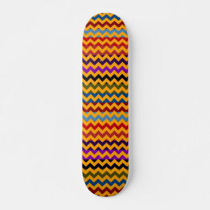 Skateboard Patrón de raya azteca chevron Zigzag 5