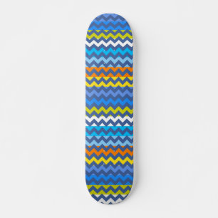Skateboard Patrón de rayas aztecas chevron Zigzag 3