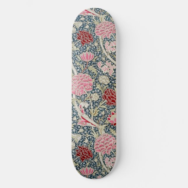 Skateboard Patrón de rayos (por William Morris) (Anverso)