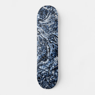 Skateboard Patrón de resumen de la naturaleza azul de la mari