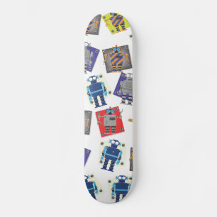 Skateboard Patrón de robot mecánico