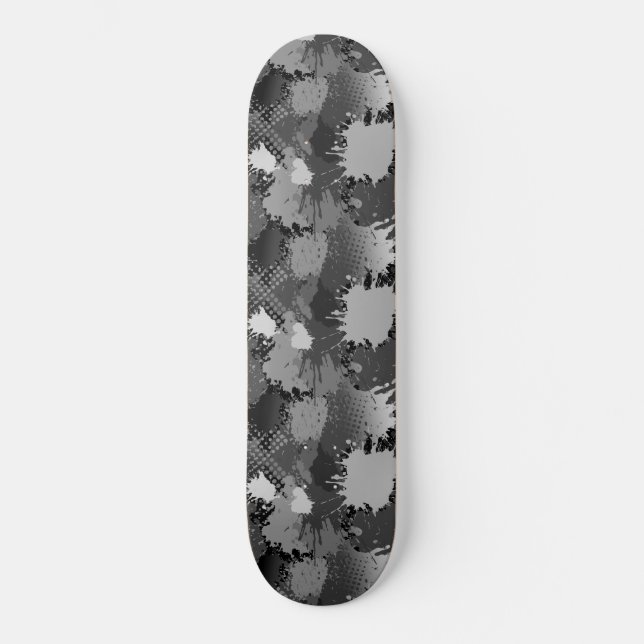 Skateboard Patrón de salpicaduras de pintura 2 (Anverso)