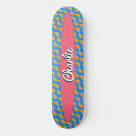 Skateboard Patrón de semicírculos brillantes personalizado Gu