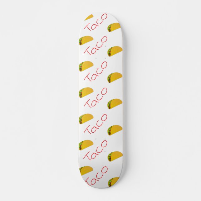 Skateboard Patrón de taco en (Anverso )