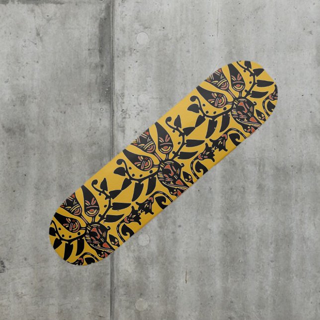 Skateboard Patrón de tatuaje étnico tribal (Subido por el creador)