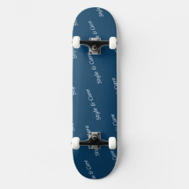 Skateboard Patrón de texto de marca personalizada que llama l