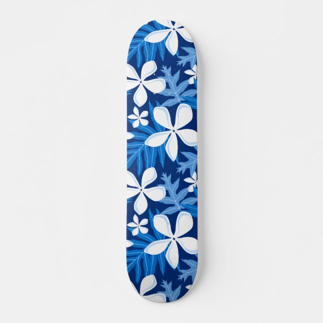 SKATEBOARD PATRON DE TIARE EN AZUL (Anverso )
