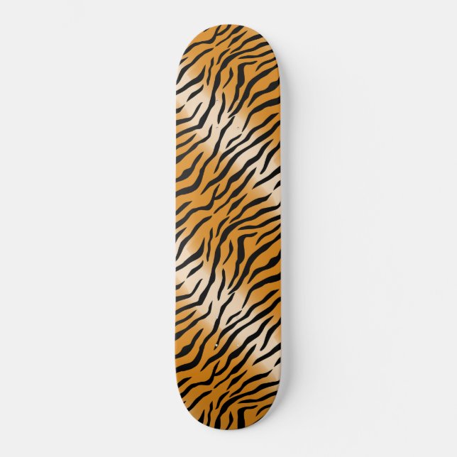 Skateboard Patrón de tigre salvaje moderno (Anverso)