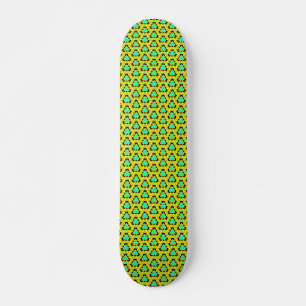 Skateboard Patrón de triángulo verde