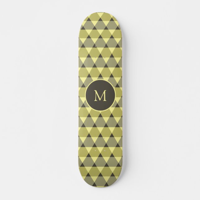 Skateboard Patrón de triángulos (Anverso )