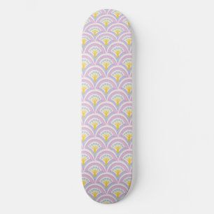 Skateboard Patrón de Venera Pastel